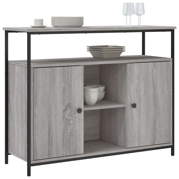 VidaXL Modern Tálalószekrény - Szürke Sonoma - 100x35x80 cm