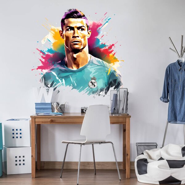 INSPIO - átragasztható textil matrica - Falmatrica - Cristiano Ronaldo