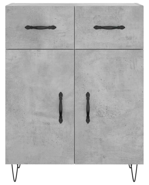 VidaXL betonszürke szerelt fa magasszekrény 69,5 x 34 x 180 cm