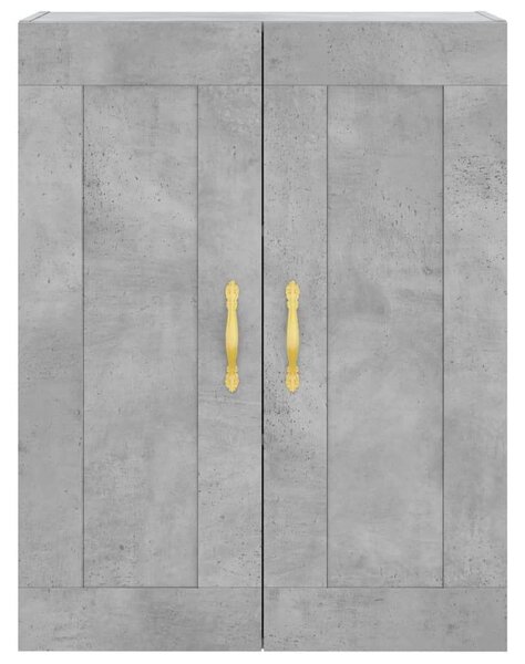 VidaXL Magasszekrény - Betonszürke - 69,5x34x180cm