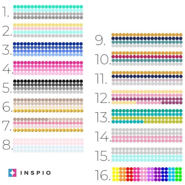 INSPIO - átragasztható textil matrica - Barna árnyalatú pöttyök falra