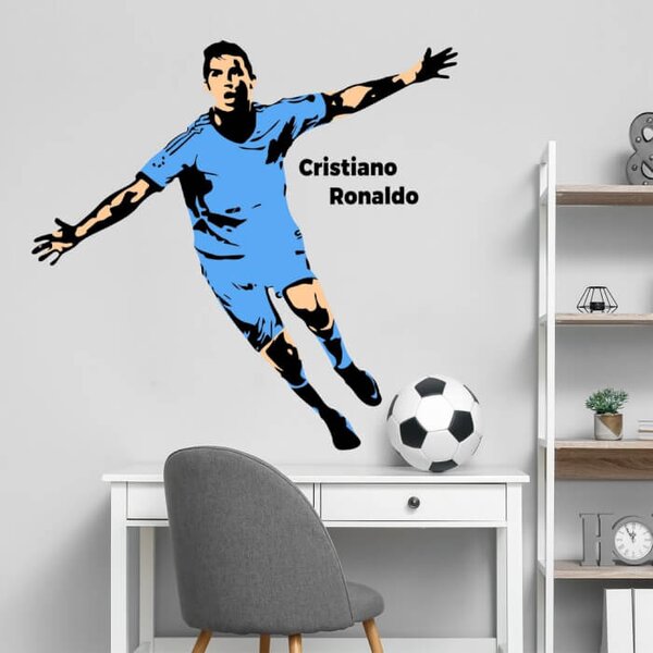 INSPIO - átragasztható textil matrica - INSPIO -ajándékok, dekorációk gyártása - Falmatrica - Cristiano Ronaldo