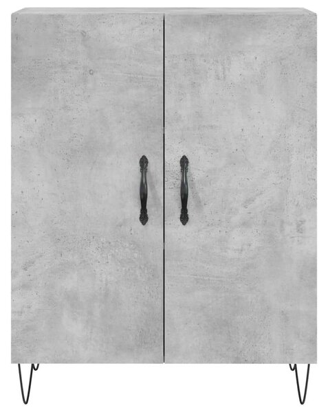 VidaXL betonszürke szerelt fa magasszekrény 69,5 x 34 x 180 cm