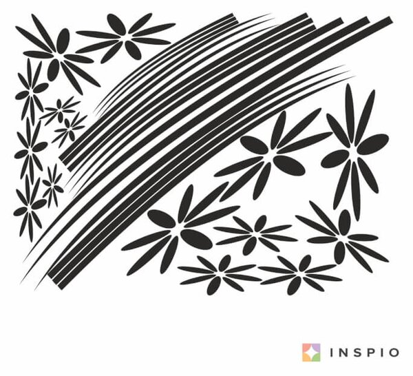 INSPIO -ajándékok, dekorációk gyártása - Virágos falmatrica