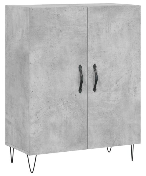 VidaXL betonszürke szerelt fa magasszekrény 69,5 x 34 x 180 cm