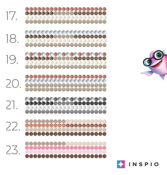 INSPIO - átragasztható textil matrica - Barna árnyalatú pöttyök falra