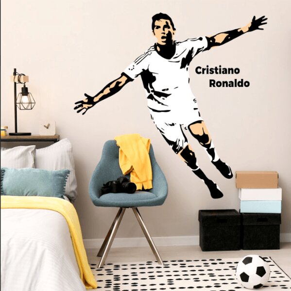 INSPIO - átragasztható textil matrica - INSPIO -ajándékok, dekorációk gyártása - Falmatrica - Cristiano Ronaldo