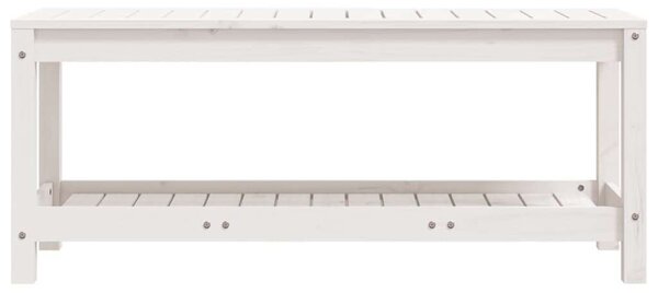 VidaXL Fehér Fenyőfa Kerti Pad - 108x35x45 cm