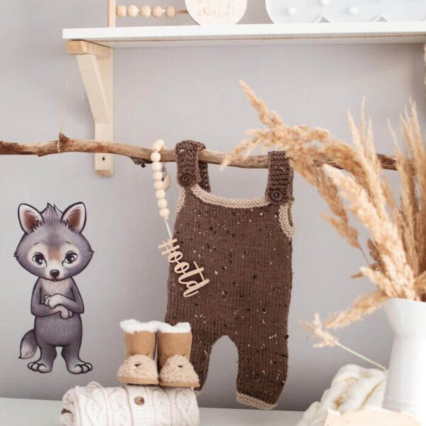 INSPIO - átragasztható textil matrica - INSPIO skandináv stílusú állatkák