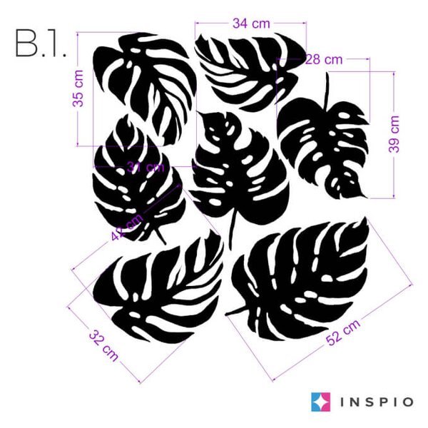 INSPIO -ajándékok, dekorációk gyártása - Fali matrica - Levelek szobába