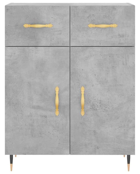 VidaXL Magasszekrény - Beton Szürke - 180 cm