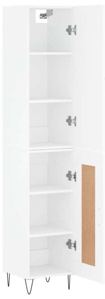 VidaXL Fehér Fa Magasszekrény - 180 cm