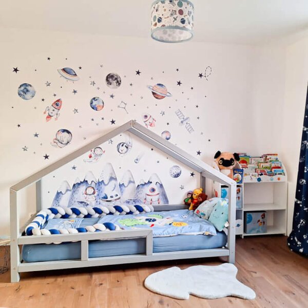 INSPIO - átragasztható textil matrica - Falmatricák - Űrhajósok és világűr fiúknak