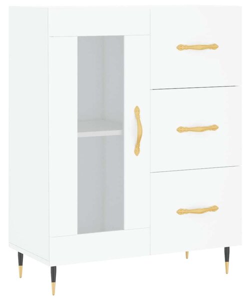 VidaXL Fehér Fa Magasszekrény - 69,5x34x180 cm