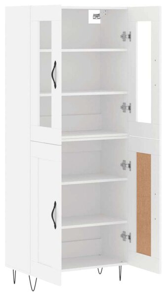 VidaXL Fehér Fa Magasszekrény - 180 cm