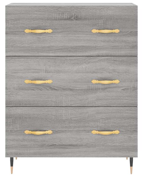 VidaXL szürke sonoma szerelt fa magasszekrény 69,5 x 34 x 180 cm