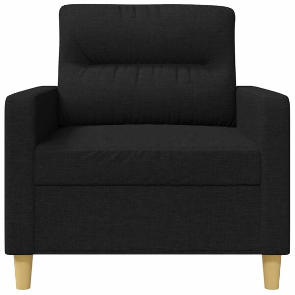 VidaXL Fekete Szövet Kanapéfotel - 60 cm Ülőfelület