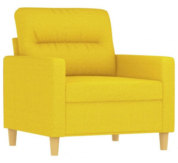 VidaXL Kanapéfotel - Világossárga - Szövet - 60cm
