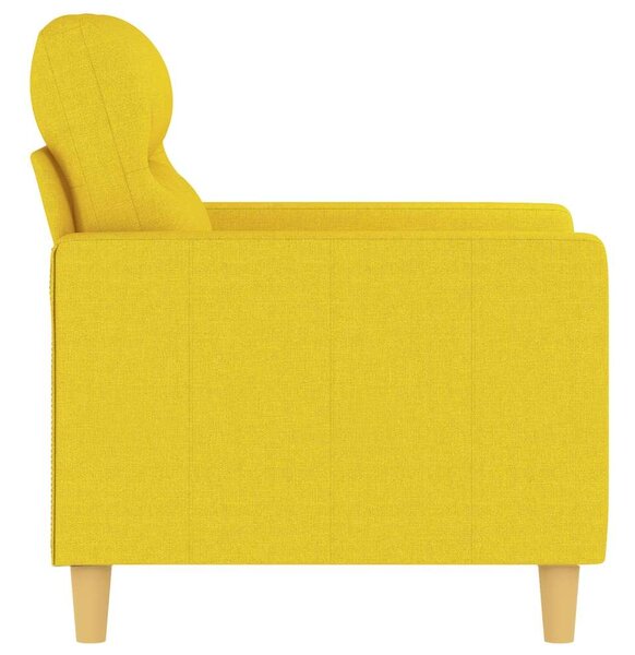 VidaXL Kanapéfotel - Világossárga - Szövet - 60cm