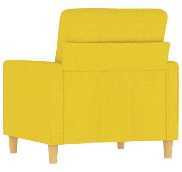 VidaXL Kanapéfotel - Világossárga - Szövet - 60cm