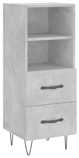 VidaXL Magas Szekrény - Beton Szürke - 34,5x34x180 cm
