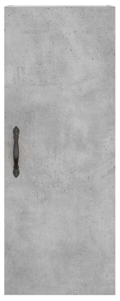 VidaXL Magas Szekrény - Beton Szürke - 34,5x34x180 cm