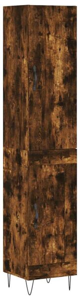 VidaXL Füstös Tölgy Magasszekrény - 34,5x34x180 cm