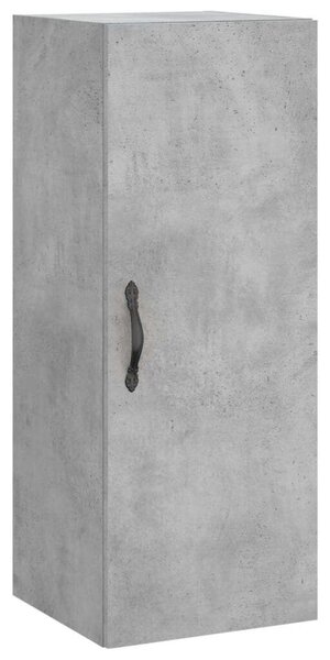 VidaXL Magas Szekrény - Betonszürke - 34,5x34x180 cm