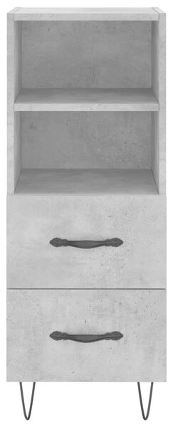 VidaXL Magas Szekrény - Beton Szürke - 34,5x34x180 cm