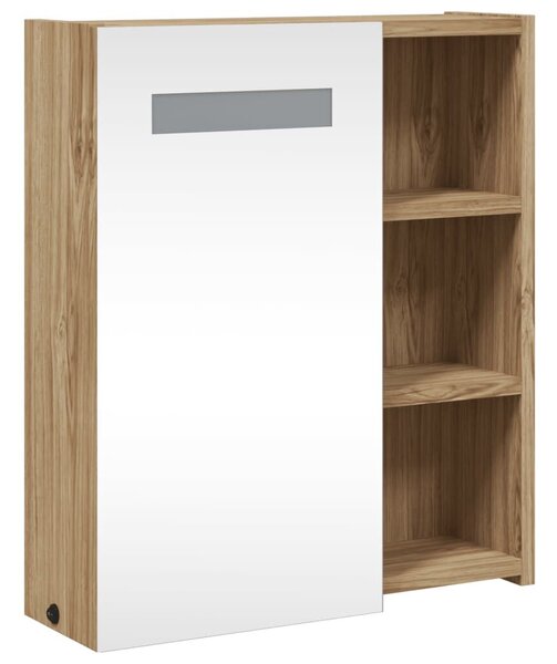 VidaXL Fürdőszobaszekrény - Tükör - LED - 45x13x52 cm