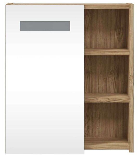 VidaXL Fürdőszobaszekrény - Tükör - LED - 45x13x52 cm