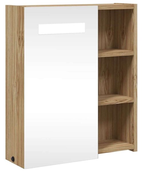 VidaXL Fürdőszobaszekrény - Tükör - LED - 45x13x52 cm