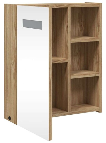 VidaXL Fürdőszobaszekrény - Tükör - LED - 45x13x52 cm