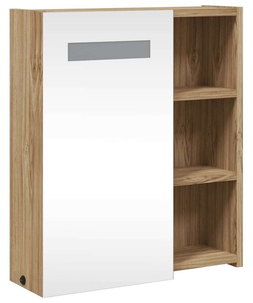 VidaXL Fürdőszobaszekrény - Tükör - LED - 45x13x52 cm