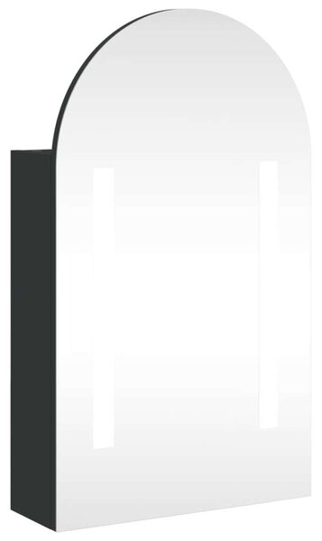 VidaXL Íves Tükör Szekrény - Fürdőszoba - 70cm