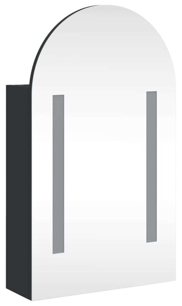 VidaXL Íves Tükör Szekrény - Fürdőszoba - 70cm
