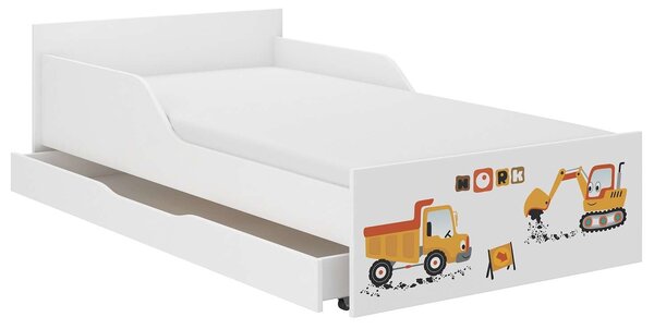 PUFI gyerekágy 160x80 matraccal és ágyneműtartóval - építesi terület