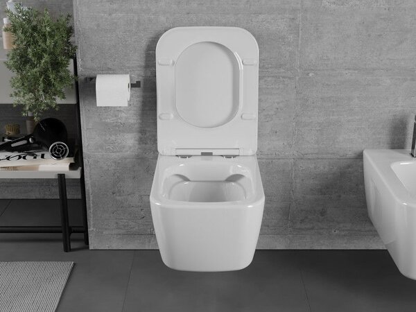 Mexen Margo perem nélküli WC csésze, fényes fehér - 3342XX00