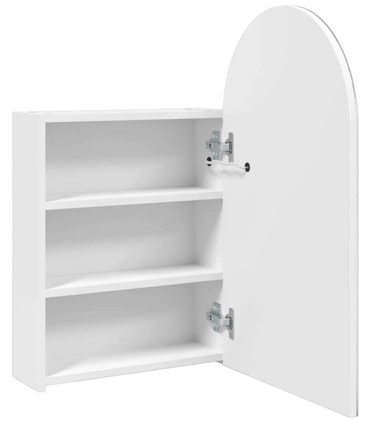 VidaXL Íves Tükör Szekrény - Fürdőszoba - 42x13x70 cm