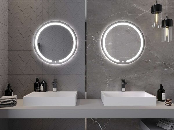 Mexen - LED Fürdőszobai Tükör - Kerek - 70 cm