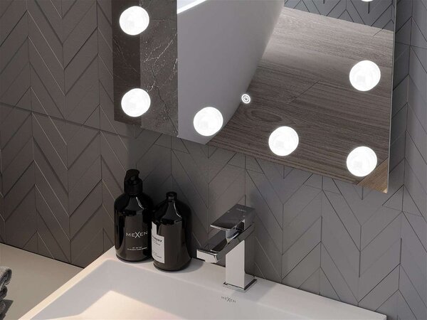 Mexen Dona LED Fürdőszobai Tükör - 60x80 cm
