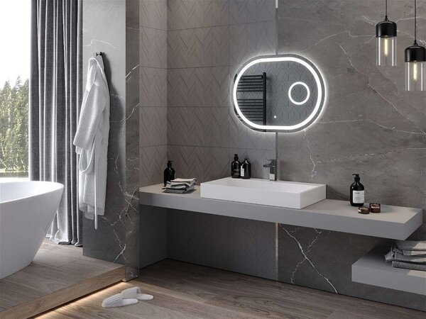 Mexen Umba LED Fürdőszobai Tükör - Ovális - 100x80 cm