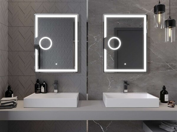 Mexen Onyx LED Fürdőszobai Tükör - 60x80 cm