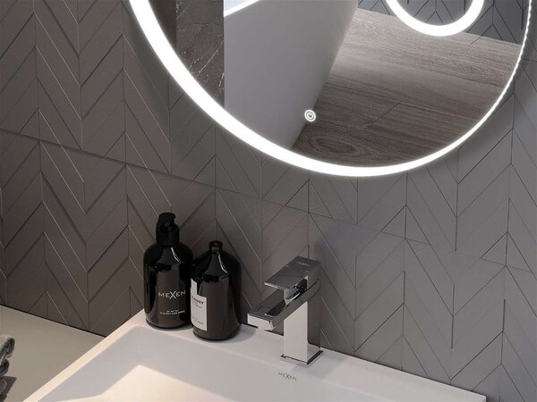 Mexen Ella LED Tükör - 100 cm, Páramentesítő