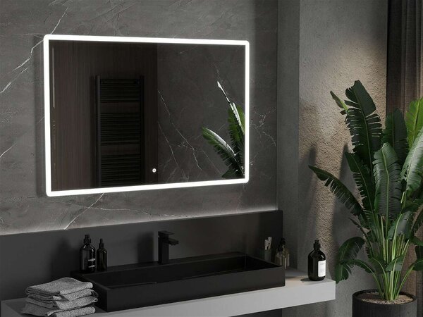 Mexen Navia LED Tükör - 100x80 cm, Páramentesítővel