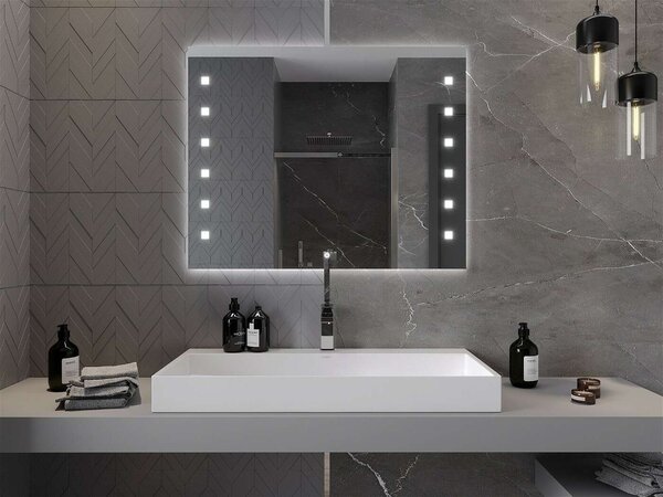 Mexen Ner LED Tükör - 80x60cm, Páramentesítő