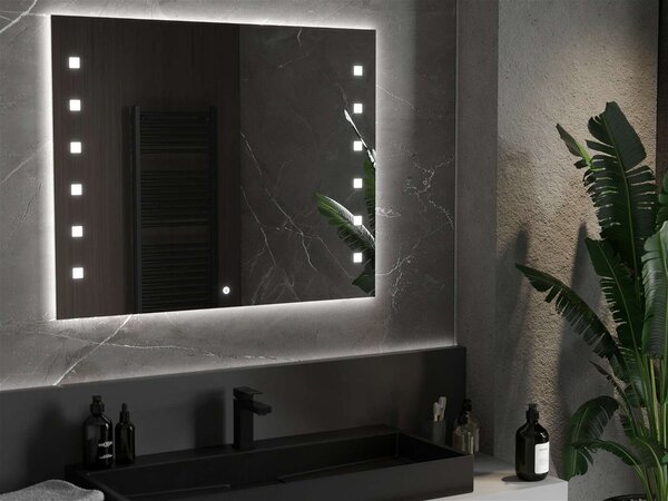 Mexen Ner LED Tükör - 80x60cm, Páramentesítő
