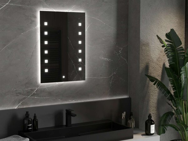 Mexen Ner LED Fürdőszobai Tükör - 50x70cm, Páramentesítő