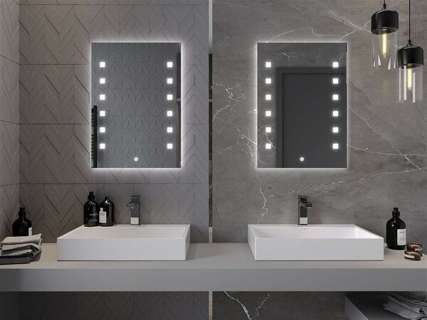 Mexen Ner LED Fürdőszobai Tükör - 50x70cm, Páramentesítő