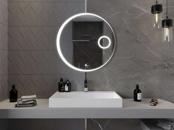Mexen Ella LED Fürdőszobai Tükör - 80 cm, Páramentesítővel